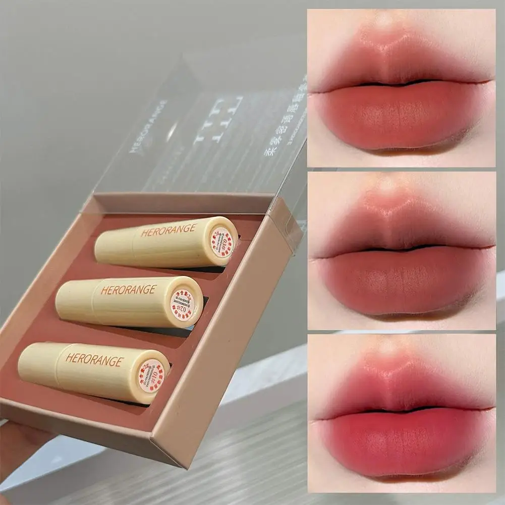 Matte lip mud Long Lasting Waterproof Non-stick Cup Velvet Lip Mud whitening Smooth Easy To Color Lipstick Korean Girl Makeup