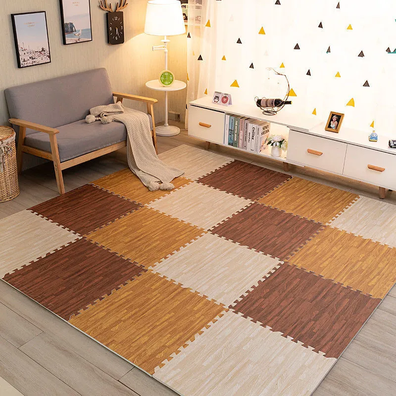 

Wood Grain Play Mats 16PCS Baby Game Mat 30x30cm Baby Mat Foam Floor Mat Tatame Foot Mat Floor Mats Puzzle Mat Crawling Mats