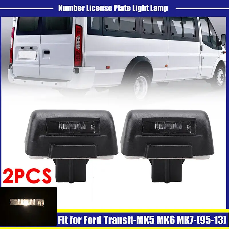 

1 Pair License Number Plate Light For Ford Transit MK5 MK6 MK7 1995-2013 43881111 Automobiles Parts Accessories