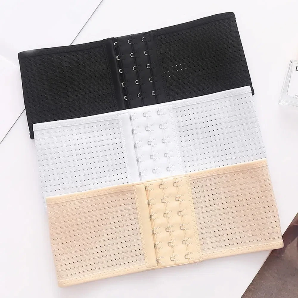 

Solid Color Hollow Tummy Control Shapewear Thin Slimming Short Waist Belt Adjustable Seamless Girdle Body Shaper 3Rows 6Buckles