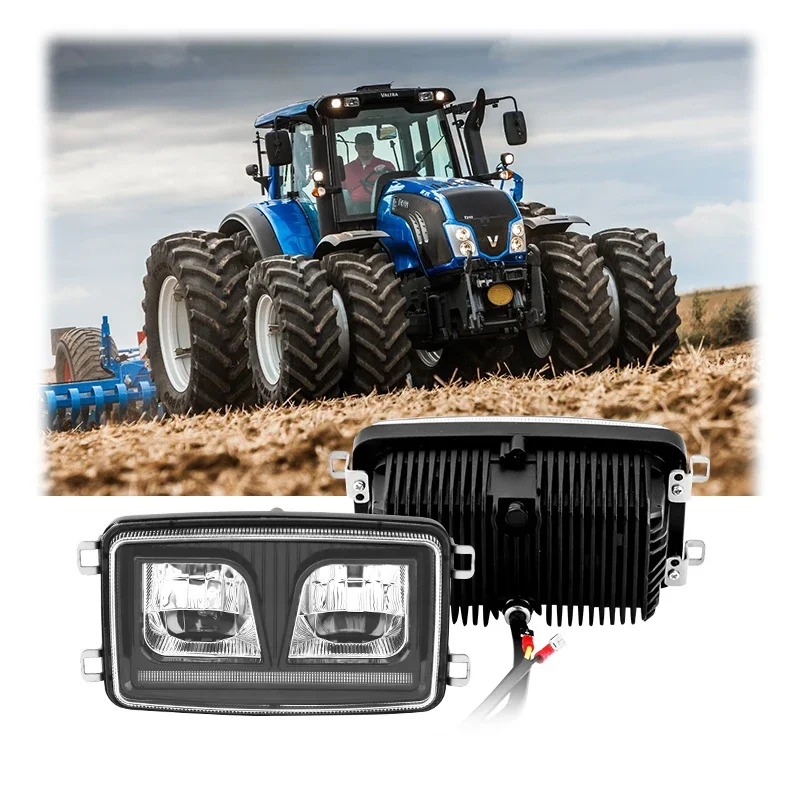 Tractor Led Headlight 3*5 Inch Led Sealed beam Headlights 34W High/Low Beam with Parking Light for Fendt Valtra