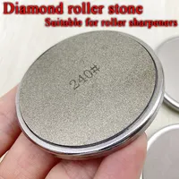 240/400/600/1000/ 1-4Pcs Rolling Knife Sharpener Diamond Whetstone Accessories Magnetic Knife Holder Tool Sharpening Stone Disc