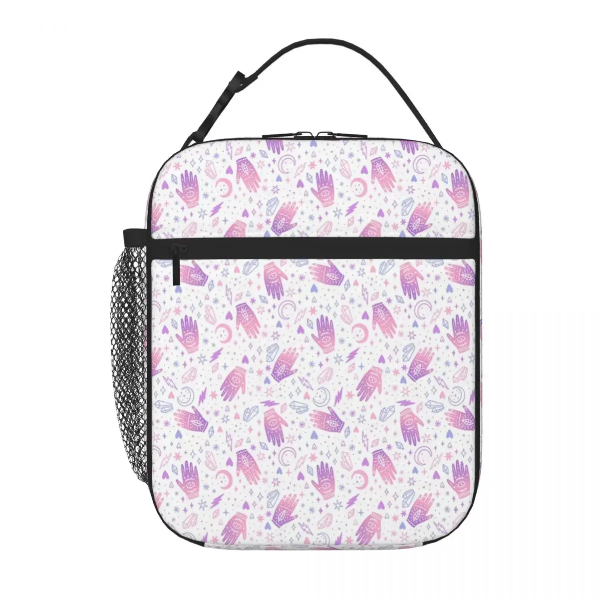 

Magic Handed Crystals Lunch Tote Picnic Lunch Box Bag School Lunch Bag