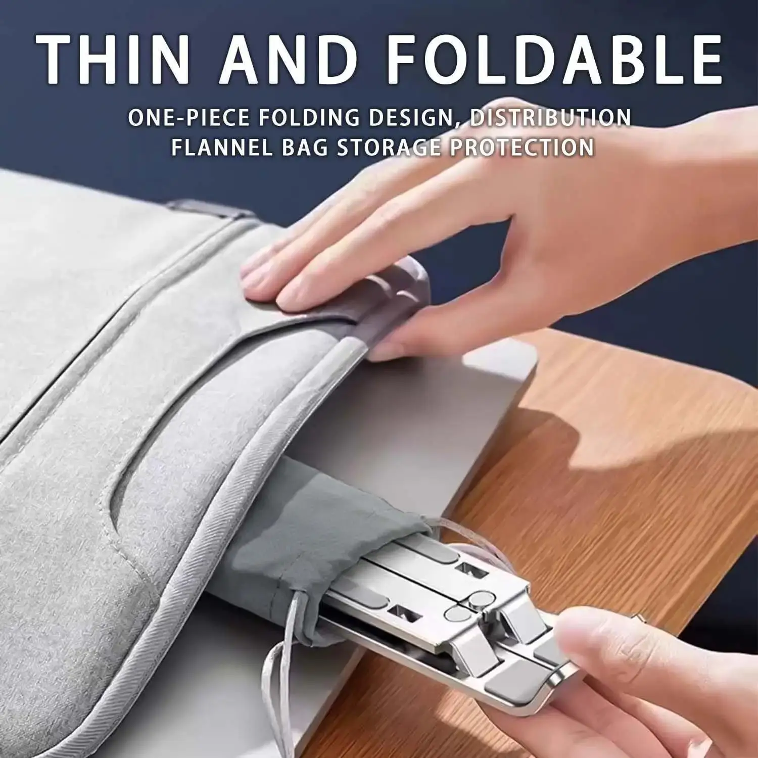 Picture 6: Foldable Laptops Stand Desk Notebook Support Base Heat Dissipation Desk For Macbook Tablet Laptop Portable Work Desk Accessories