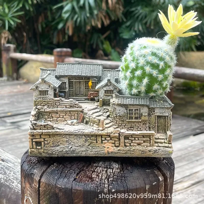 For Chinese Style Micro Landscape Craft Model Coffee Table Desktop Decor