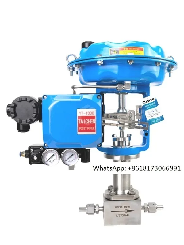 Pneumatic needle valve micro proportion high precision small caliber small flow high-pressure explosion-proof control valve