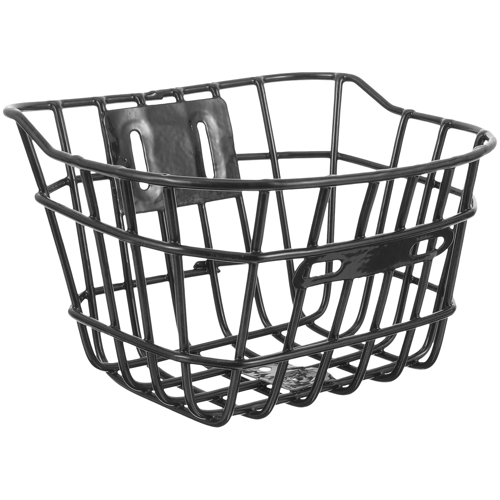 

Professional Bike Basket Front Durable Iron Thickened Multi-Function Large Capacity Stable Handlebar Storage for Cycling