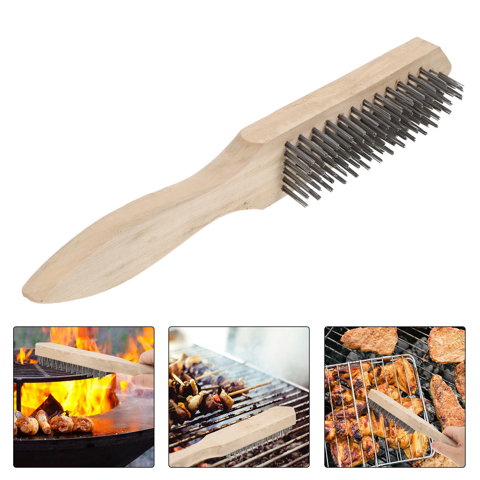 

Wire Grill Brush Grilled Rack Brush Brush Scratch Brush Barbecue Brush Grill Brush Multi-Functional Bbq Cleaner Barbecue Grill C
