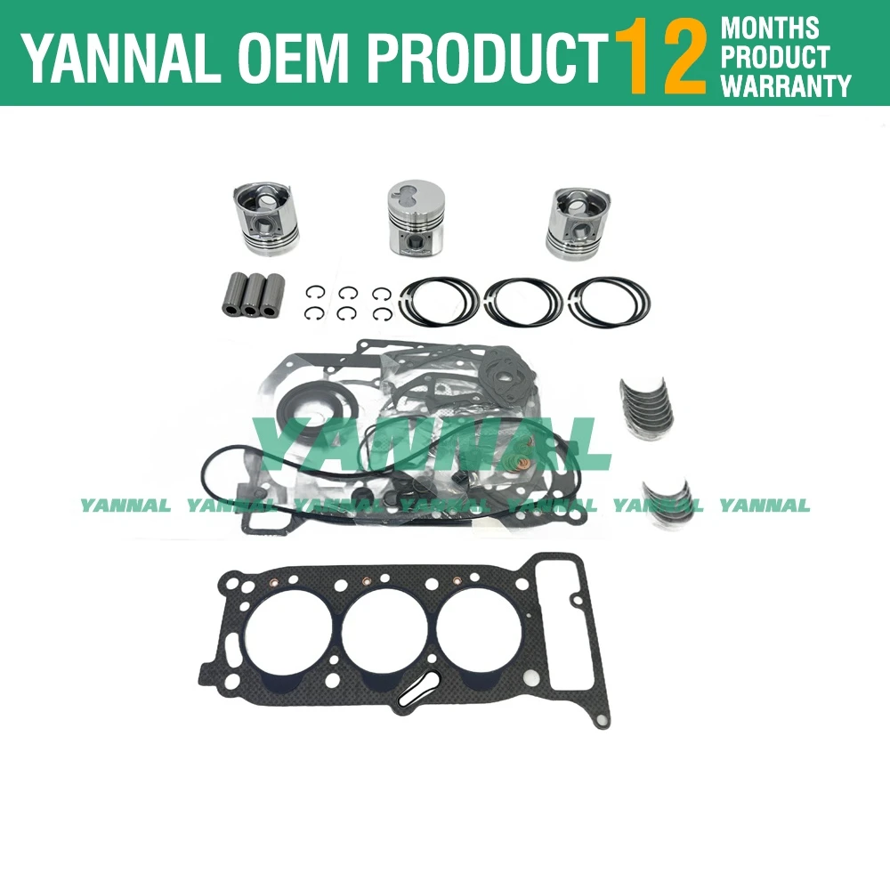 3KR1 Overhaul Rebuild Kit For ISUZU Engine excavator loader digger repair parts