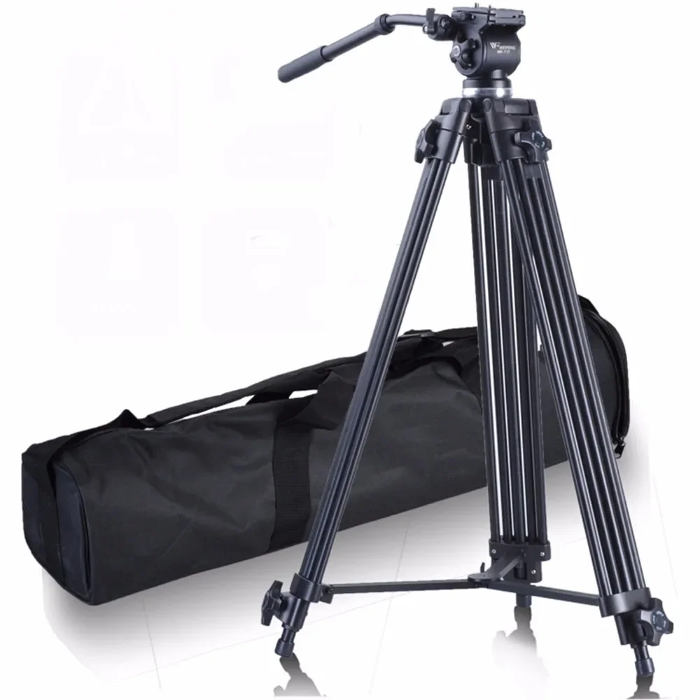 

Weifeng Tripod WF-717 Camcorder Video Tripod Stand 8KG 1800cm Fluid Head Aluminum