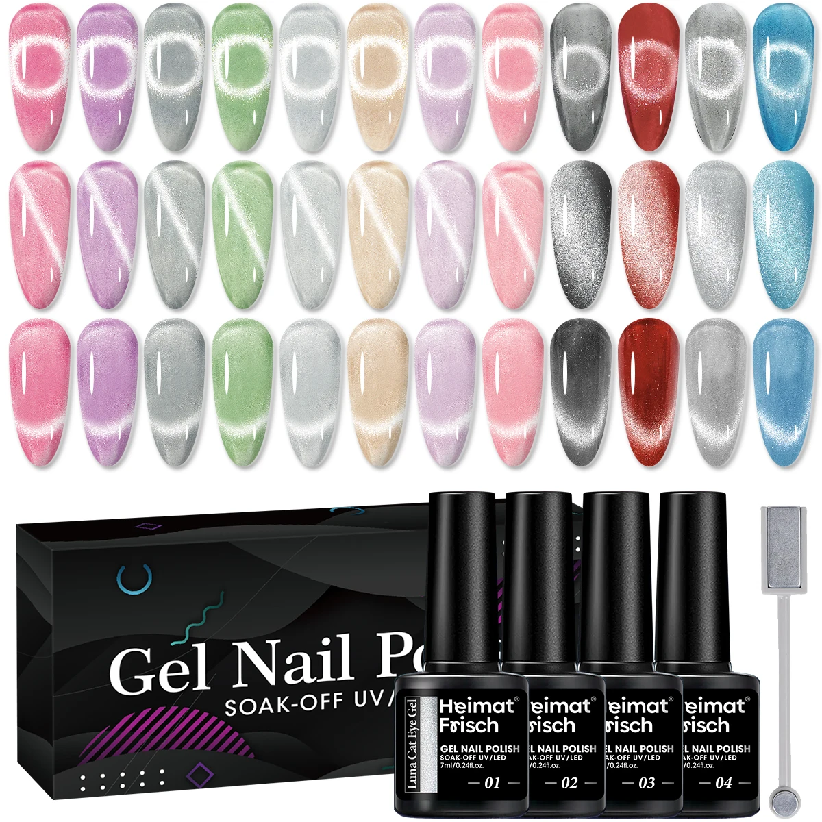 

12-цветный блеск, гель-лак для ногтей «кошачий глаз», гель-лак для ногтей с блестками, традиционный женский лак для ногтей.