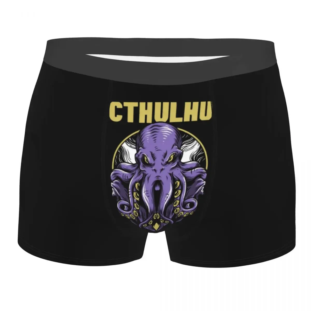 Men Lovecraft Cthulhu Boxer Briefs Shorts Panties Breathable Underwear Octopus Homme Humor Underpants