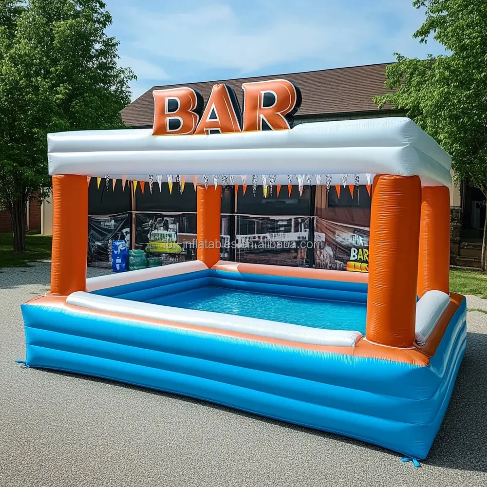 Commercial Portable Inflatable Water Bar Pool With Pump for Adults