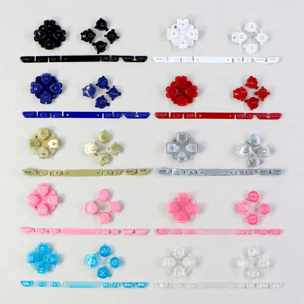 1 Set Left Right ABXY Select Start Home Button Kit D PAD Volume Key Replacement for PSP1000 Game Console Repair Parts
