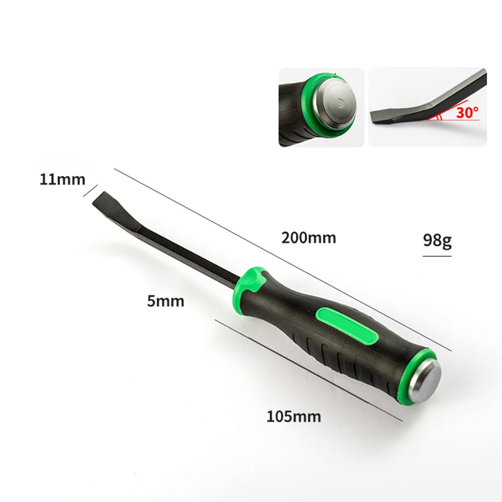 

Инструмент для снятия шин Лом из хромованадиевой стали с резиновой ручкой и защитным рукавом для безопасной обработки и хранения