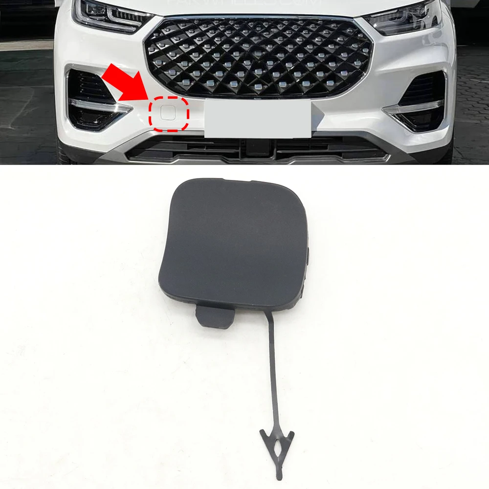 

Exterior Front Bumper Tow Hook Cap Lid Trailer Hauling Eye Cover 602001217AA For Chery Tiggo 8 Pro 2021 2022 2023