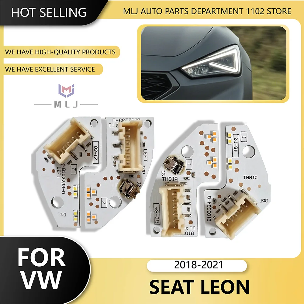 

For Volkswagen VW Seat Leon 2018-2021 Headlight DRL Light Guide Chip Turn Signal Chip Angel Eye Board DRL Chip DRL Board