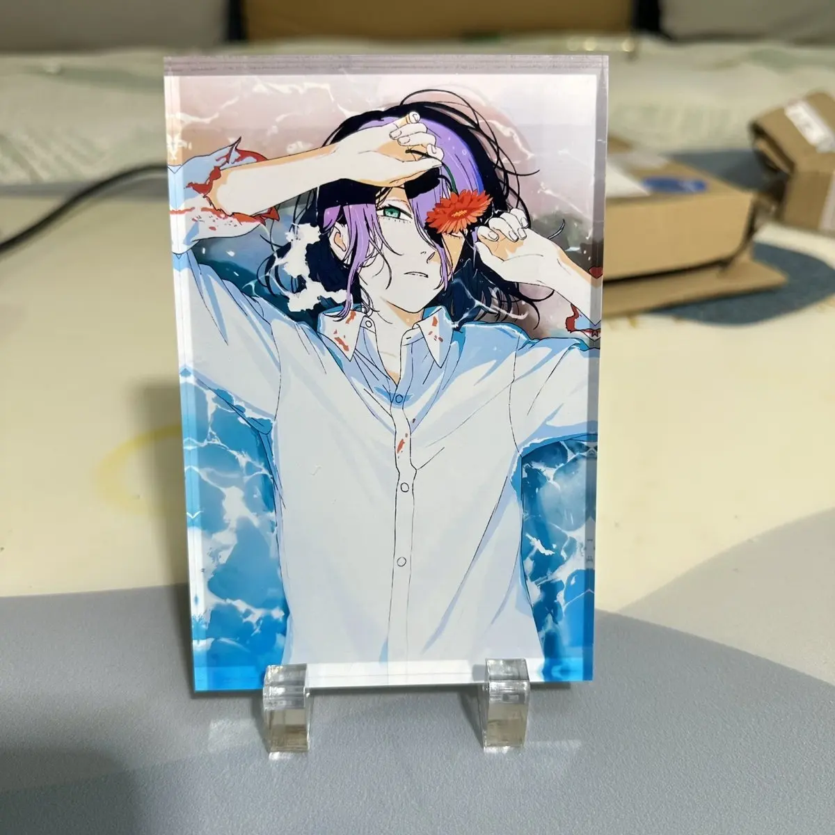 ของสะสมจากภาพยนตร์ Chainsaw Man Reze Arc ชุดของเล่นอะคริลิค Reze Bouquet ตุ๊กตา Reze ของตกแต่งโต๊ะทำงาน