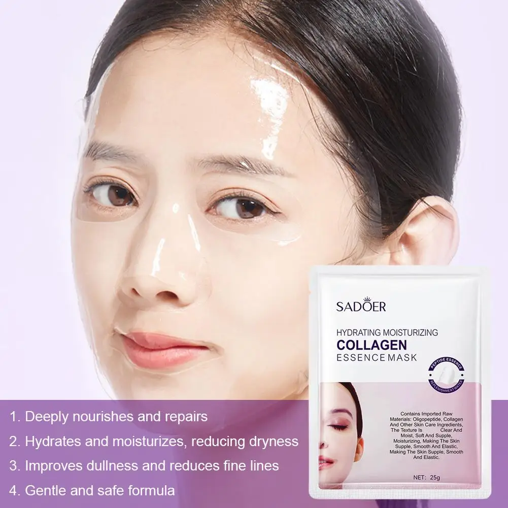 قناع الوجه بالكولاجين الكافيار حمض الهيالورونيك ترطيب البشرة العناية بالبشرة الوجه السلس العناية بالبشرة اشراق مستحضرات التجميل الكورية L0T0