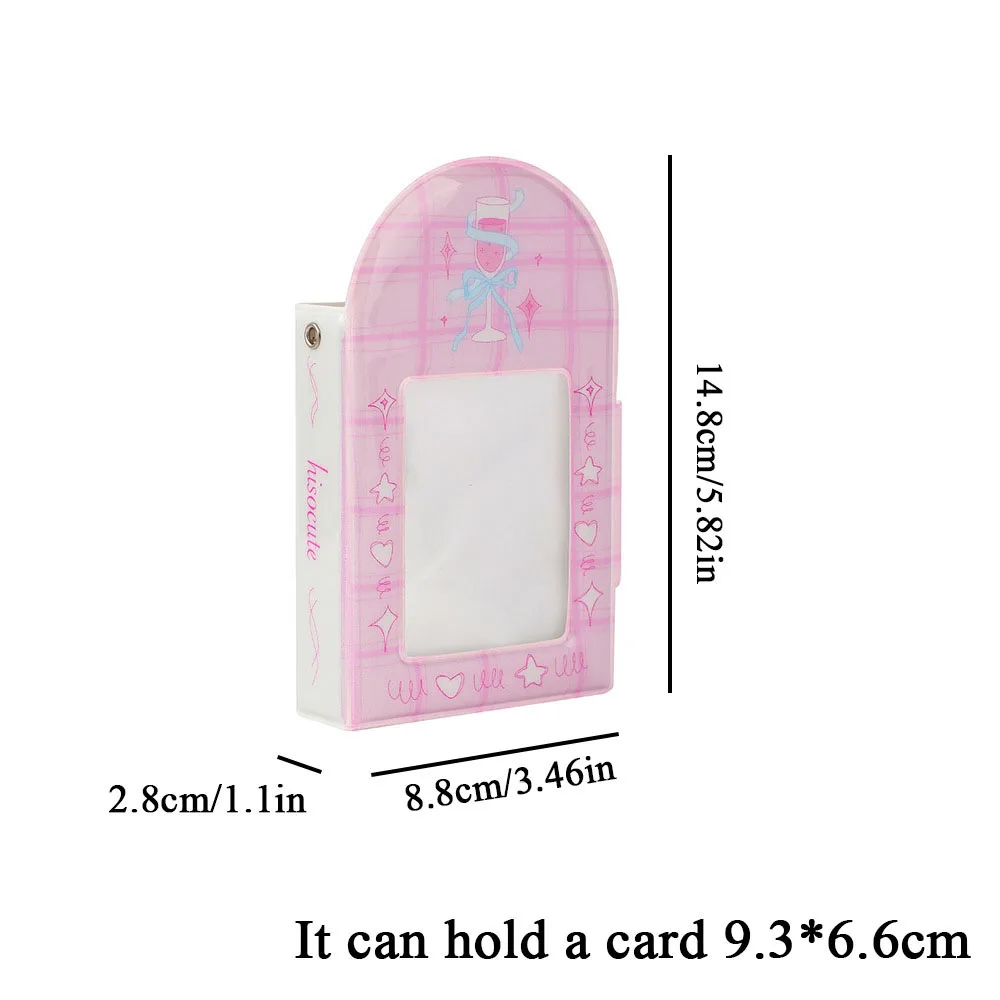 INS Ribbon Bowknot Photo Album 3 Inch Photocard Holder with Buckle Binder Picture Albums Korean Idol Photo Card Collect Book