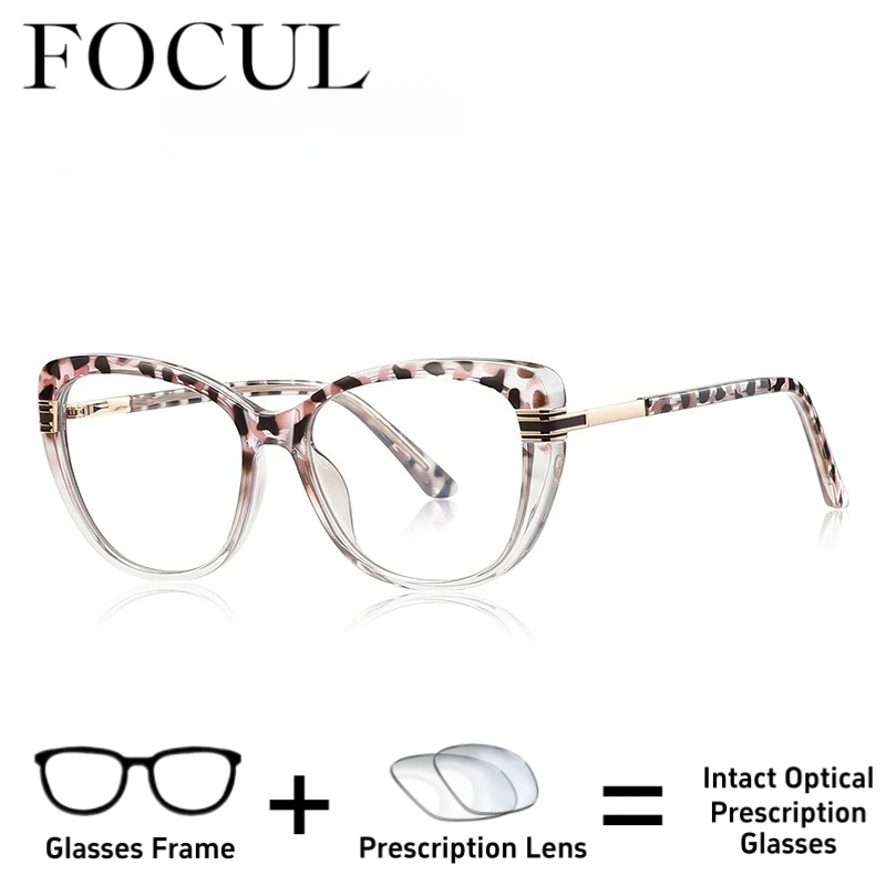 FOCUL – lunettes à verres progressifs anti-lumière bleue pour femmes, personnalisables, avec prescription, photochromiques, pour myopie