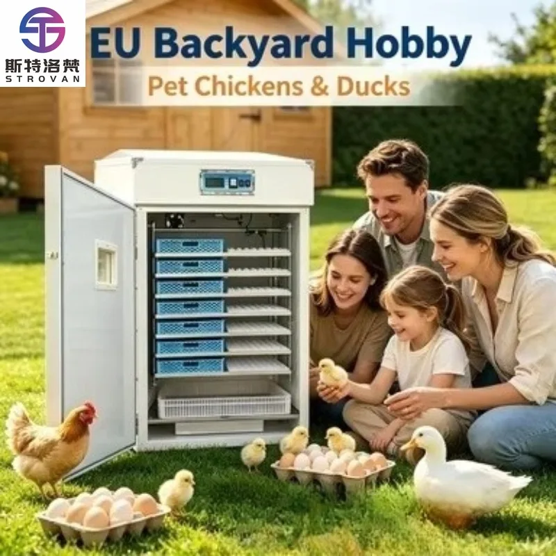 Powered Poultry Incubator 5000 s  Dual Power System with Built-in Battery and Automatic  Turner