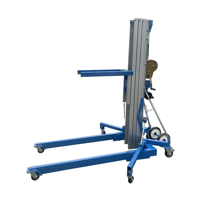 

Hand-cranked Aluminum Alloy Lifting Platform Manual Feeding Machine Exhibition Lifting Mobile Lightweight Lifting