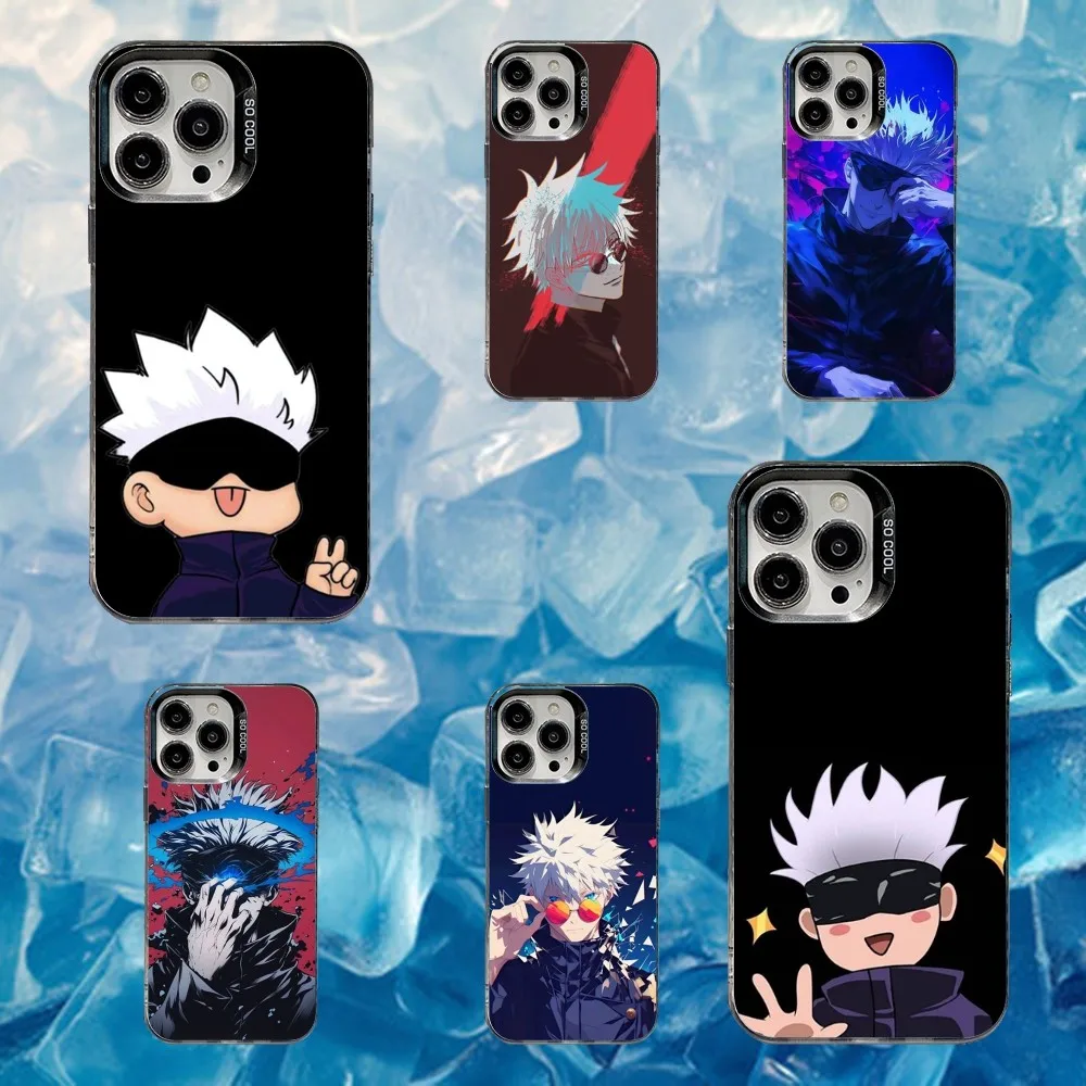 

J-Jujutsu K-Kaisen G-Gojo Anime Phone Case For iPhone 16,15,14,13,12,11,Mini,Pro,SE,MAX White Matte Shockproof Cover