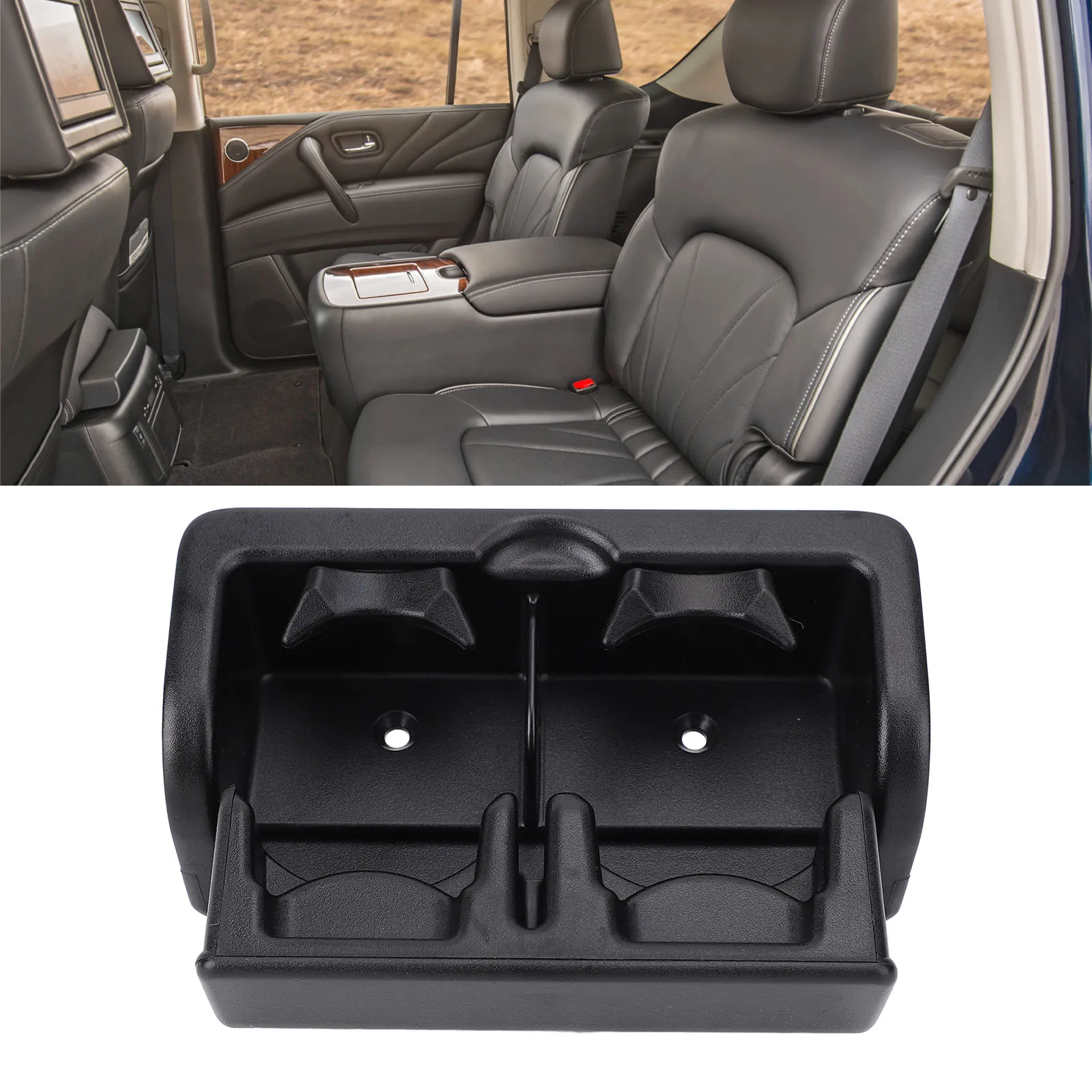 

88741 1LK3D Узел держателя чашки консоли заднего сиденья Стабильное удерживание Предотвращение проливания Простая установка 887411LK3D Замена для QX56 QX80