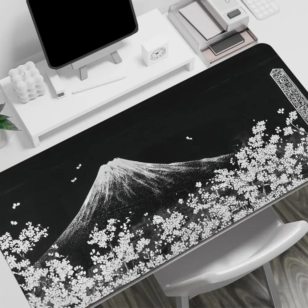 

Mount Fuji, cherry blossoms bedroom learning Mouse keyboard accessories table mat tech playmat game card pad Pad