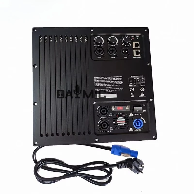 Professional 3 Ways 2*400w+1200w With DSP Effect Class D Active Amplifier Module Hifi for Speaker Full Frequency Bass Subwoofer
