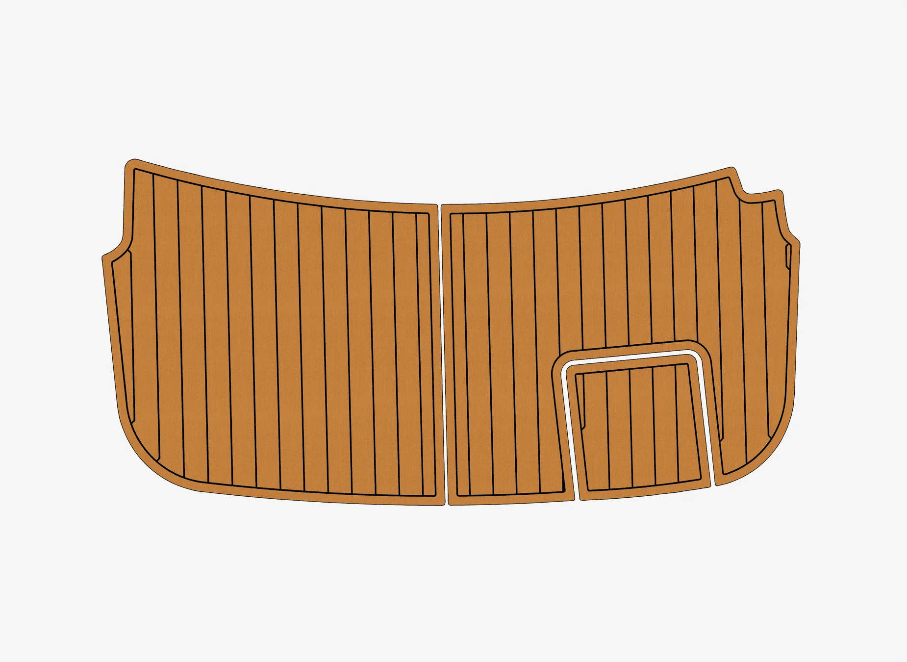 

Нескользящий коврик для морской палубы — 2006-2007 Four Winns 240 Horizon, самоклеящийся коврик из искусственного тикового дерева из ЭВА, 6 мм для палубы