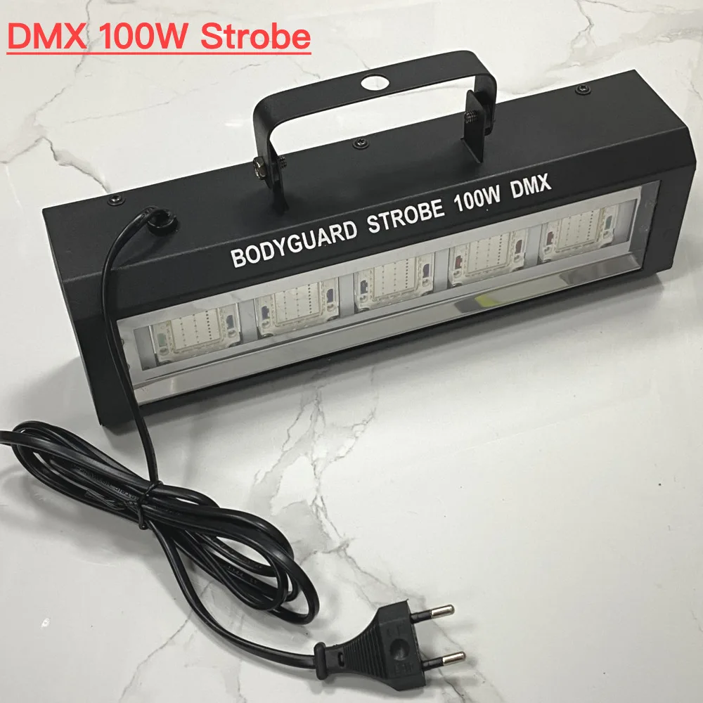 

DMX Strobe 100W LED White Or RGB Colors Flashing Effect Stage Lighting Strobo Projector For Disco Dj Party Night Club Dancing