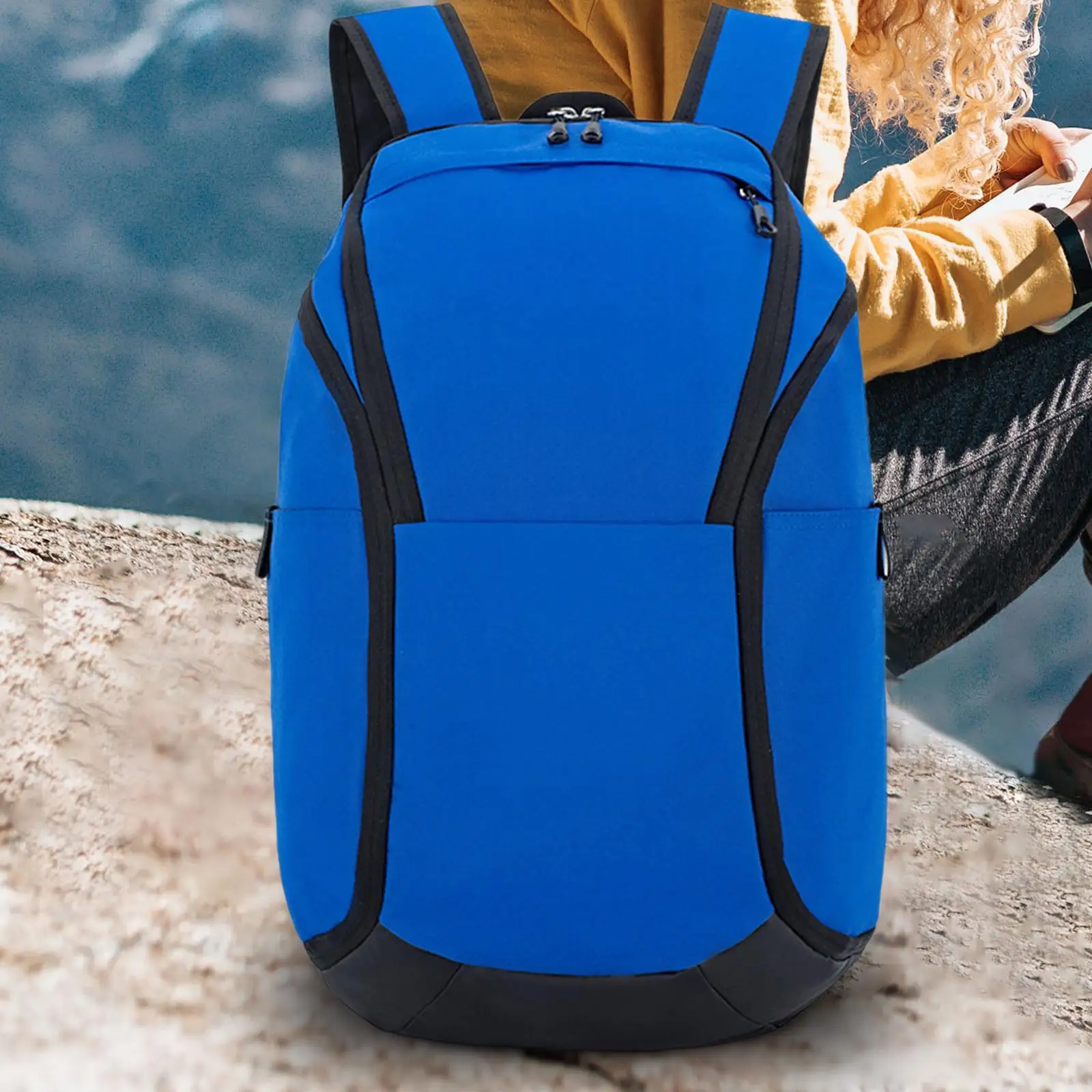 Basketball Backpack Large Sports Bag Soccer Bag with Separate Ball Holder for Rugby Ball Football Basketball Volleyball Swimming image 3