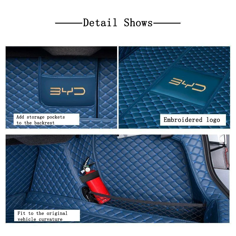 For BYD Destroyer 05 2022 2023 Car Styling PU Leather Trunk Protection Mat Catpet Interior Cover Part Pad Auto Accessories