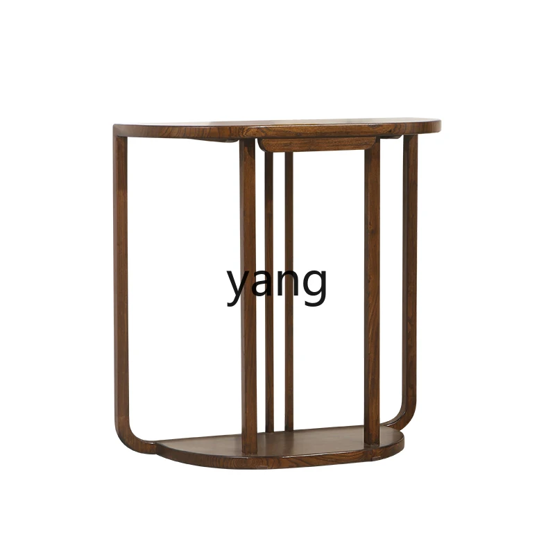 

LTT New Chinese Entrance Table Solid Wood Chinese Wall Narrow End View Table Entrance Decorative Cabinet