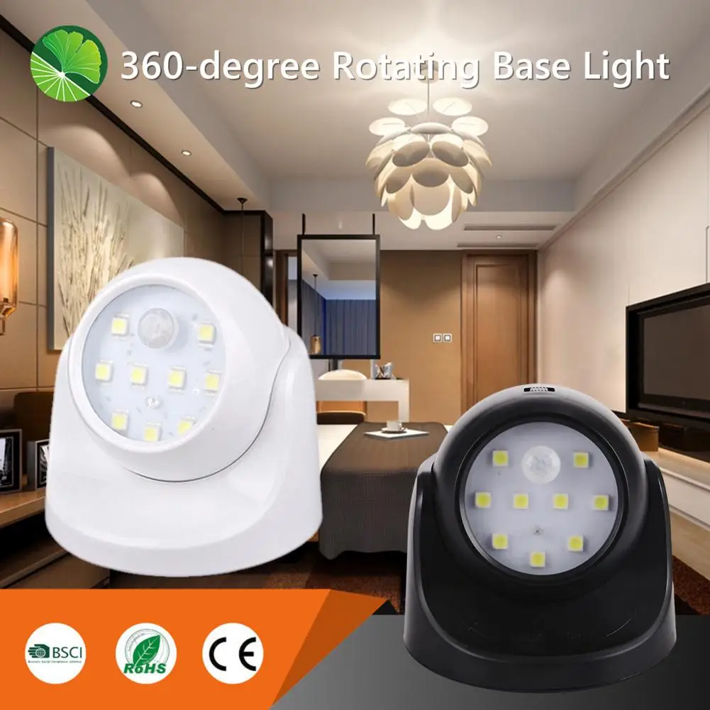 

Energy-efficient Battery-powered Light 360-degree Rotation Outdoor Camping Light with Body Induction Energy-saving Led for Front