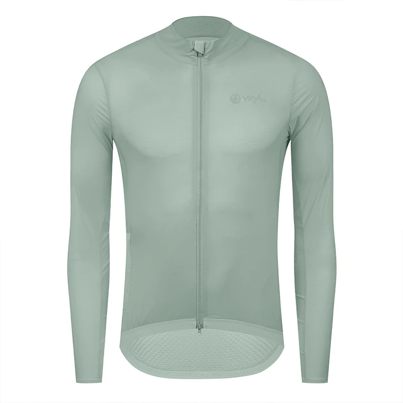 YKYW Herren winddichte wasserdichte Langarm-Radjacke YKK Doppelreißverschluss atmungsaktive MTB-Fahrradbekleidung Tops Pro Team Jersey – Detail 31