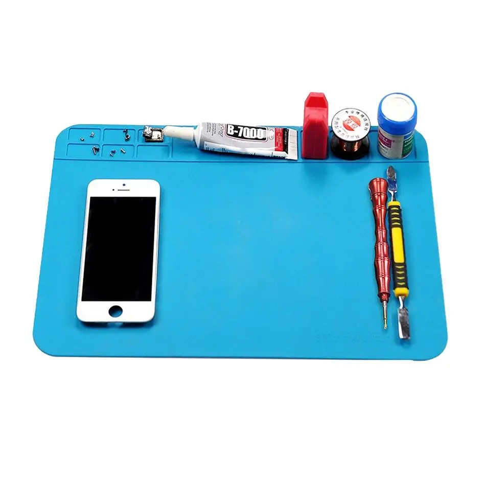 

300*200 мм паяльный коврик, рабочая платформа для обслуживания, коврик для сотового телефона, ноутбука, инструмент для ремонта электронных продуктов, 18 шт./лот