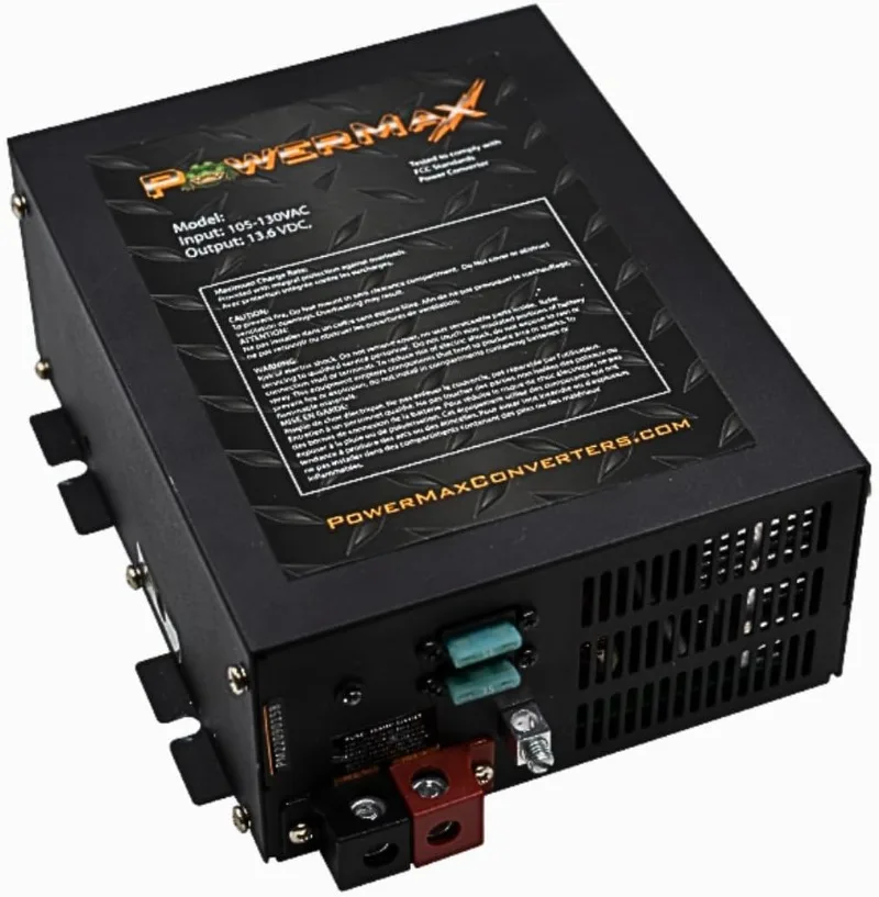 PowerMax PM3-45Power Supply, AC to DC Converter 110/120 VAC to DC 0-12 Volt 45Amp,Battery Charger w/ 3 Stage Smart Charging Mode