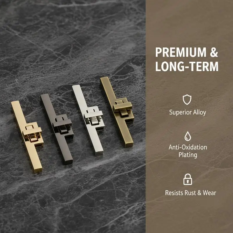 Bag Lock Clasps Durable Rustproof Alloy Metal Multi Finishes for DIY Leather Bag Making Backpack Replacement Parts