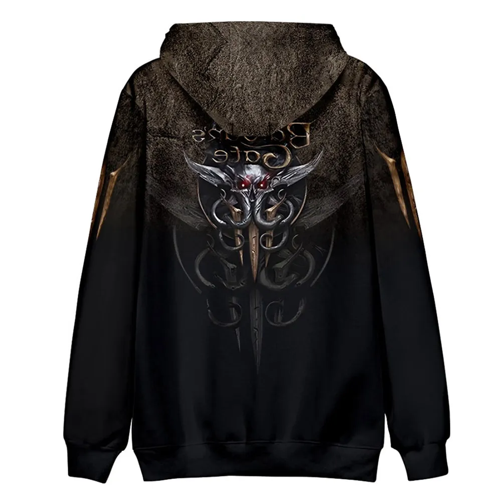 Baldurs Gate 3 Astarion Cosplay Fantasia Costume BG3 Hoodie 3D Printed Hooded Sweatshirt Adult Men Casual Streetwear Pullover