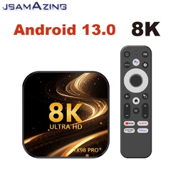 TX98 Pro  Android 13.0 Smart TV BOX RK3528 8k Voice Remote ARM Cortex A53 2/4GB 16/32/ 64GB 3D  2.4G/5G  For Google Media Player