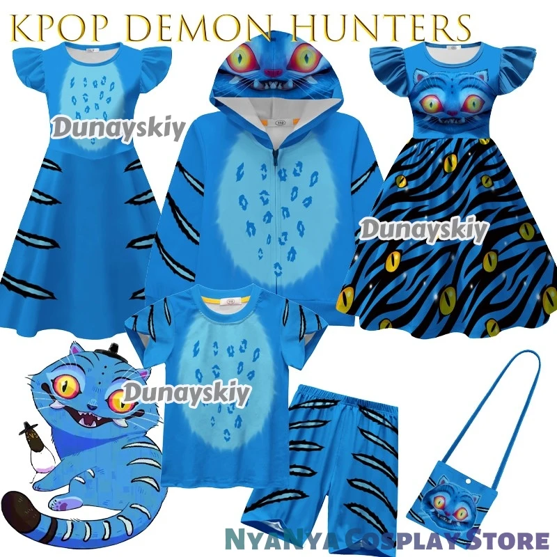 

Kpop Demon Hunters 코스프레 Тигр аниме фигурки куртка с принтом для мальчиков и девочек толстовки в стиле Харадзюку толстовка с капюшоном на день рождения Хэллоуин косплей Cos