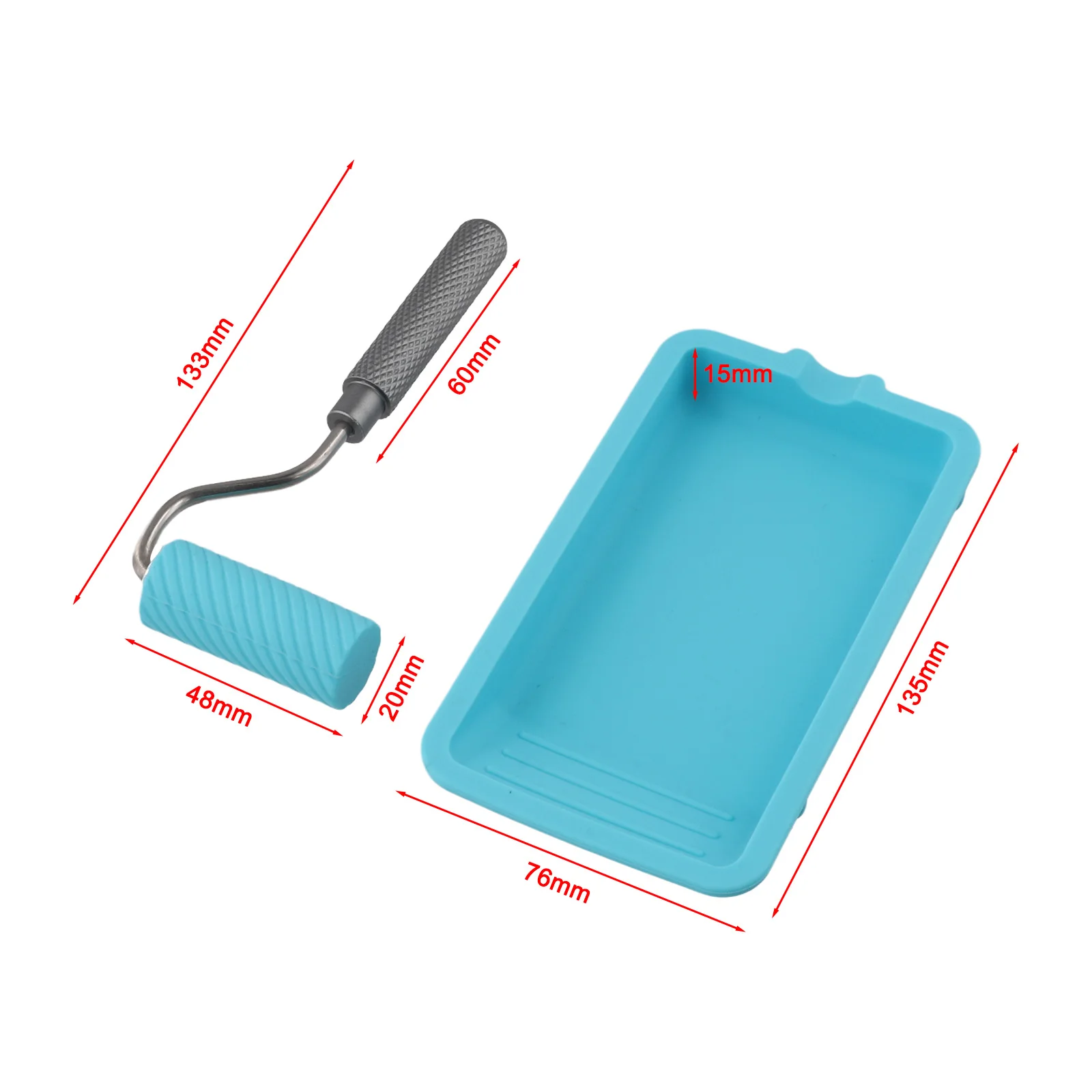 DIY Projects Painting Tasks DIY Painting Kit Paint Tool Set Roller Frame Set Reinforced Aluminum Edges Deep-Well Tray Design