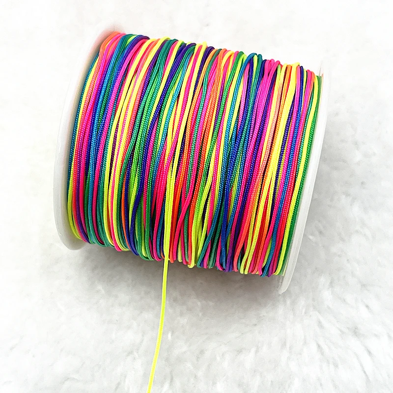 10yards 0.4mm Nylon Cord Thread Chinese Knot Macrame Cord Bracelet Braided String DIY Tassels Beading Shamballa Thread