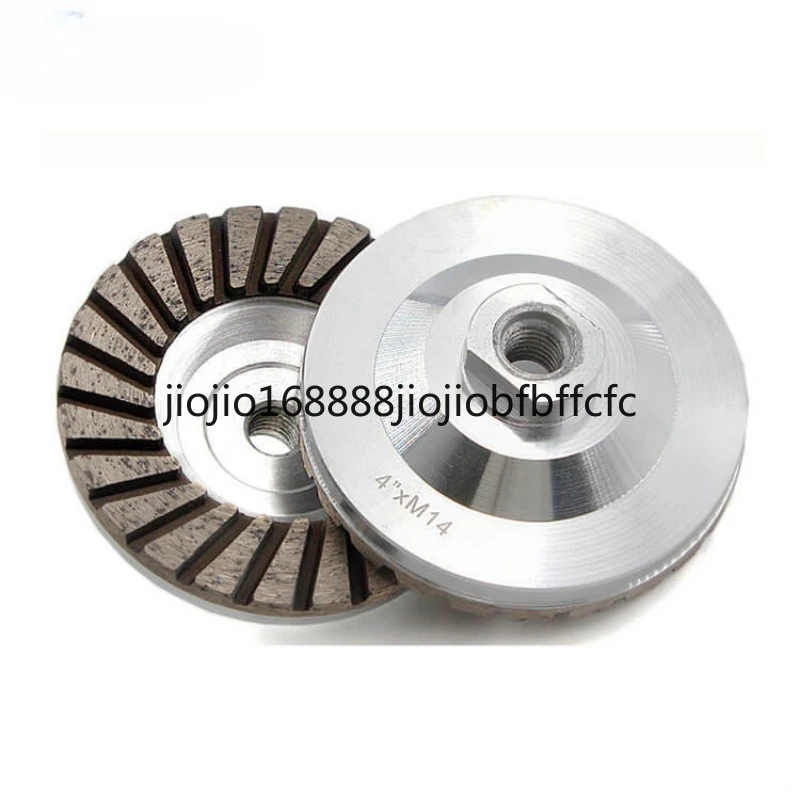 Suitable for M14 aperture floor grinding with sharp and non collapsing edges, 4-inch concrete diamond bowl grinding wheel