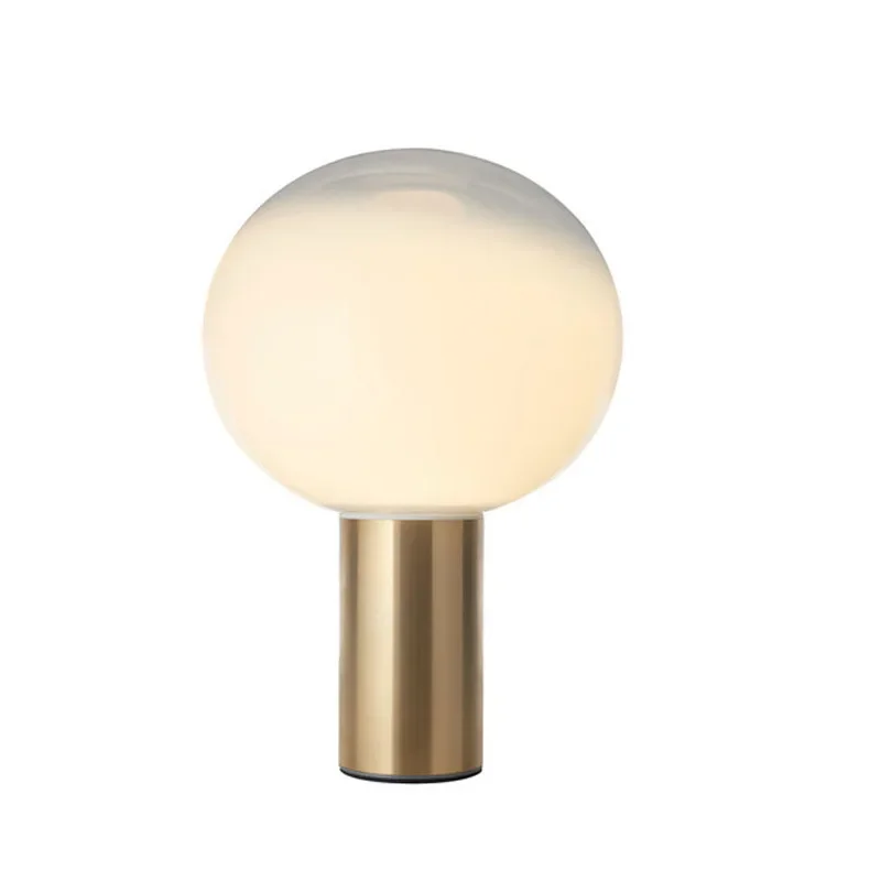 

Simple ins modern creative hardware cream ball table lamp, art bedroom bedside LED designer table lamp