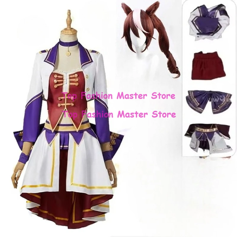 

Anime Adults Uma musume Pretty Derby Haru Urara Cosplay sexy costumes Halloween Christmas Convention Outfit Accessories
