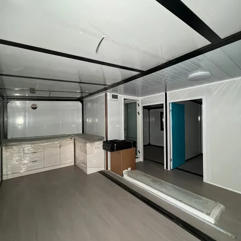 Draagbare geprefabriceerde luxe modulaire huizen 20ft 40ft uitbreidbare container Goedkope 1 2 3 4 slaapkamers kleine huizen